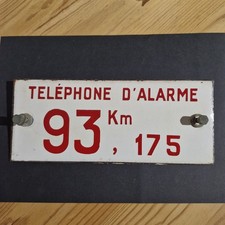Ancienne Plaque Emaillee Sncf