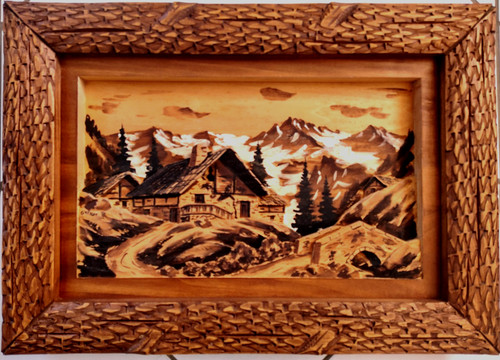 Ancien grand tableau - en, bois