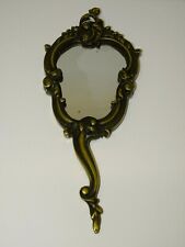 -JOLI MIROIR A MAIN FACE A MAIN BRONZE XX COLLECTION DECO VITRINE TABLE TOILETTE