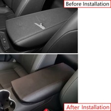 For Toyota Venza Harrier 21-2022 Black Leather Center Console Storage Box Cover