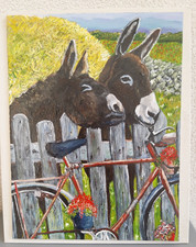 TABLEAU ACRYLIQUE 2 ANES ET UN