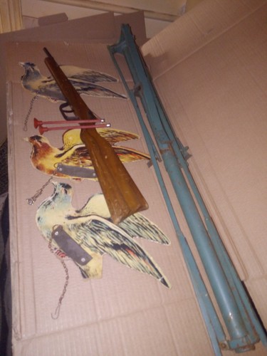 Jeu tir pigeons ancien - tir, avec