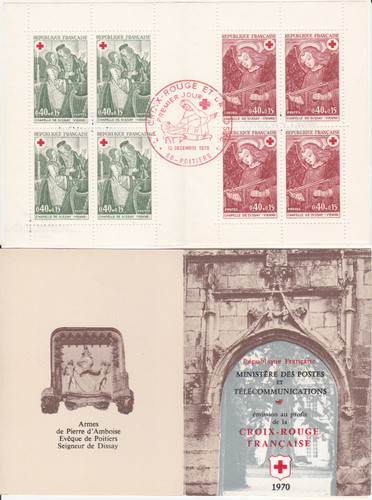 France carnet croix - 1, rouge