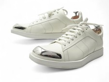 CHAUSSURES BERLUTI STELLAR 1 BASKETS 8.5 42.5 EN CUIR BLANC BOITE SNEAKERS 850€