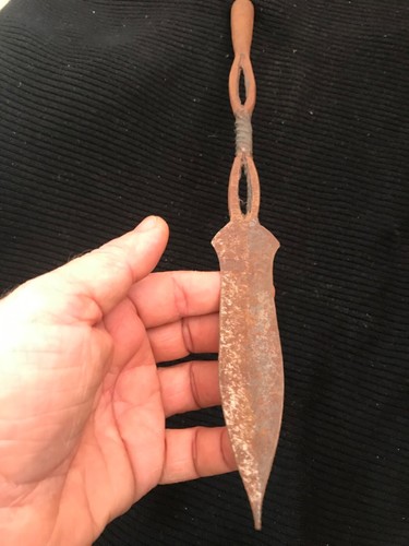 Ancienne lance sagaie fer - sagaie,