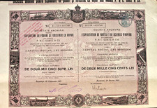 L' Exploitation de Forets et de Scieries A Vapeur Stock Bucharest 1921 Romania