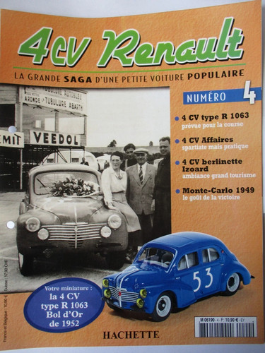 Fascicule 4cv renault la - 4cv, n