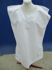 Chemise ancienne N°304 de femme grand mère lin chanvre nuit robe bon état  