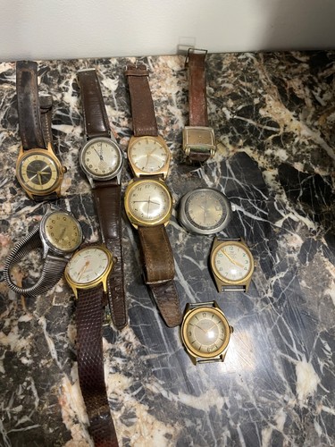 Lot montres anciennes - de, 10