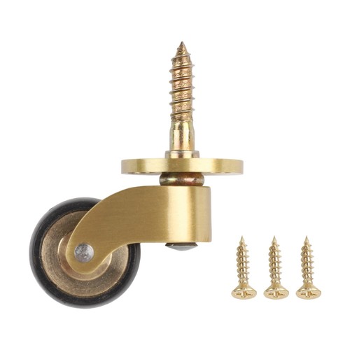 Roulette pivotante laiton - pivotante, en