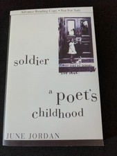 Uncorrected Proof - Soldier : A Poet's Childhood by June Jordan 2000 PB ARC 