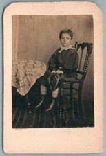 1862 Beautiful Antique Photograph Child in Costume Fashion 19th Foto Kind Child Moda