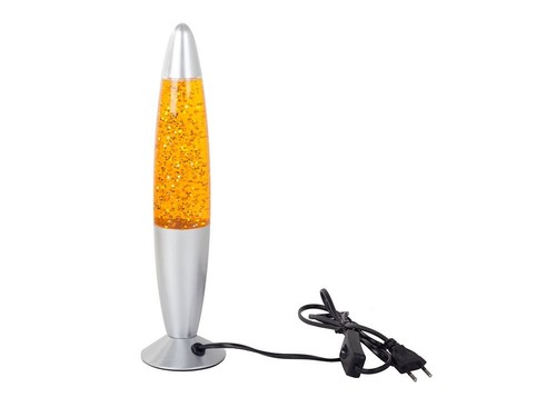 Lampe lava scintillement jaune - lava,