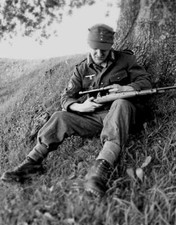 WW2 WWII Photo German Wehrmacht Sniper Mauser 98K Germany World War Two / 2203