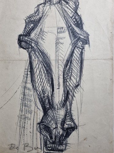 Preparatory study sketch - , of