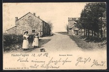 Old postcard Hautes-Fagnes, Baraque Michel 1902 