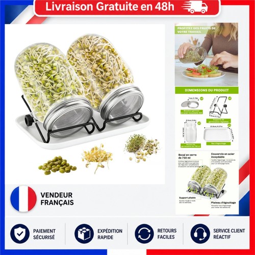 Germoir verre 750 ml - germoir,