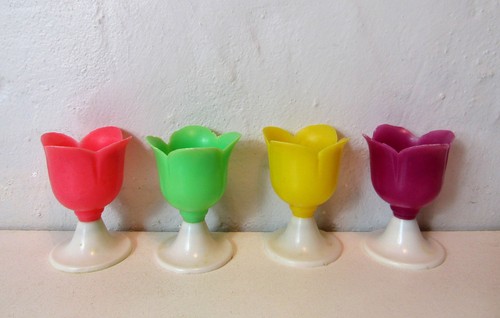Coquetiers plastique vintage - coquetiers,