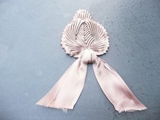 parement  ancien en galon de satin de qualité