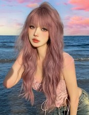 Perruque Synthétique Rose