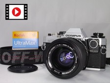 ⏯ OLYMPUS OM10 Silver SLR + S Zuiko 35-70mm f/4 Zoom, adaptateur manuel...