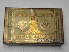 Ancienne boite lithographiée Bêtises de Cambrai confiserie despinoy