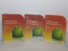 Microsoft Office 2010 Home and Student DVD Family Pack x3 PCs w/ Product Key 3PK