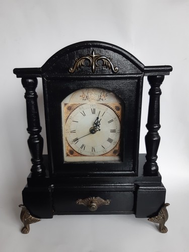 Horloge colonnes pieds - horloge,