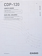 Casio CDP-120 Digital Piano Keyboard User's Operating Owner's Manual Booklet