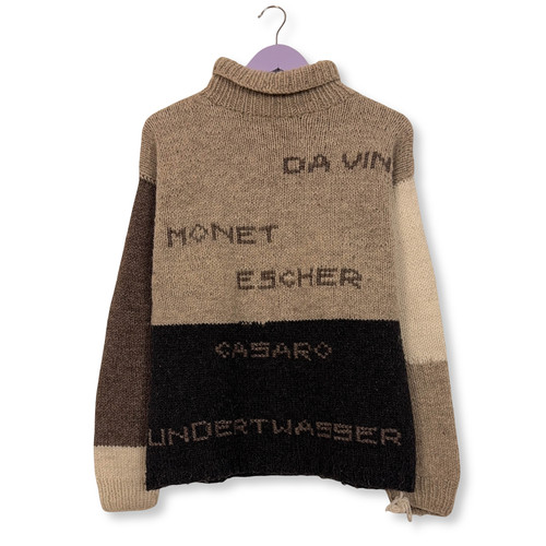 Pull vintage beige col - pull, À