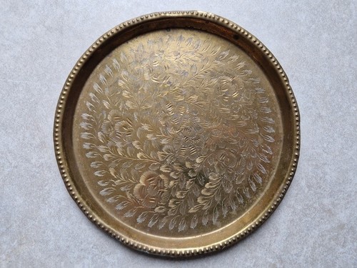 Ancien plat assiette cuivre - ancien,