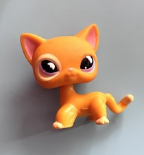 Littlest Petshop Lps #855 Chat Européen Orange Jaune cat Authentic Pet Shop TBE