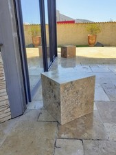 table basse design travertin