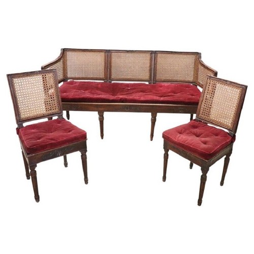 Rare salon ancien - en, noyer