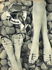 Advertising 0124 1963 André shoes sandals coll summer