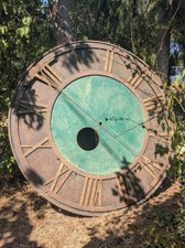 Cadran d'Horloge MONUMENTAL de clocher XIXème - DEUX METRES