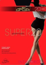 Omsa Super 20 Den Stretchy Lycra Veiled Tights 5 Pairs