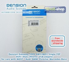 Dension Gateway 500S GW53MO1 Adaptateur AUX/iPhone/USB MOST Audi/Porsche/MB/BMW