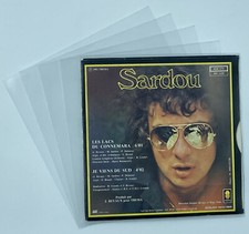 LOT 50 POCHETTES PROTECTION PLASTIQUE POUR VINYLE 45T 45 TOURS