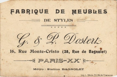 Cpa paris 20e - cpa, rue