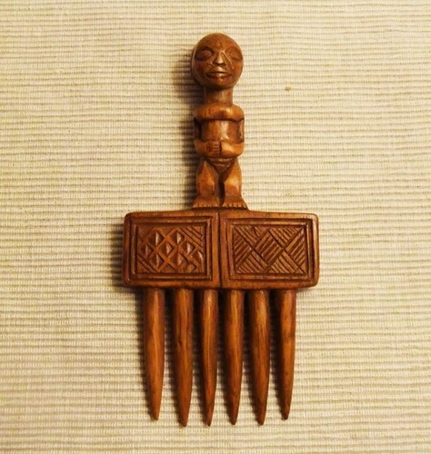 Ancien peigne africain bois - ancien,