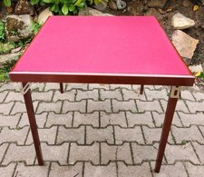 Vintage Table de Jeu MEBLUTIL en Bois Pliante - Jeux Cartes Bridge Belote Poker