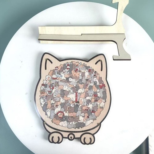 Puzzle bois pour - chat, 135