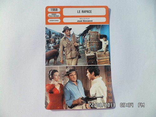 Carte fiche cinema 1968 - carte,