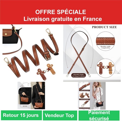 Bandoulière réglable marron