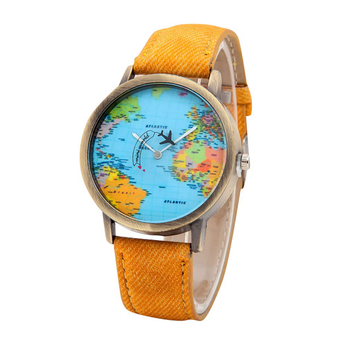 Montre quartz denim carte - montre,