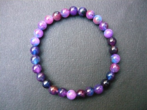 Bracelet perles sugilite en - bracelet,