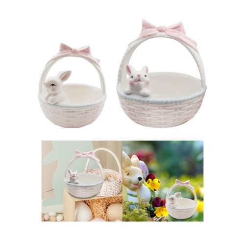 Lapin céramique panier de - en,