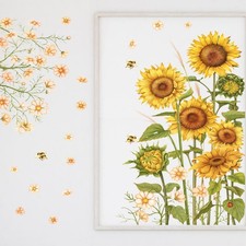 Sticker Mural de Tournesol