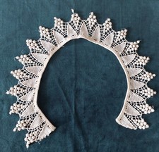 Col vintage guipure coton